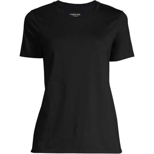 Women's Relaxed Supima Cotton Short Sleeve Crewneck T-Shirt, Plus, Shop ...