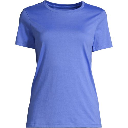 Women's Relaxed Supima Cotton Short Sleeve Crewneck T-Shirt, Plus, Shop ...