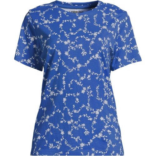 Muted Cobalt Blue Floral Vine