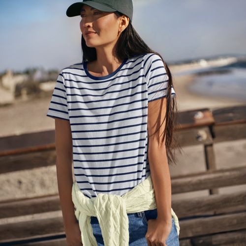 Women's Relaxed Supima Cotton Crew Neck T-Shirt