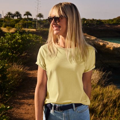 Women's Relaxed Supima Cotton Crew Neck T-Shirt - primary