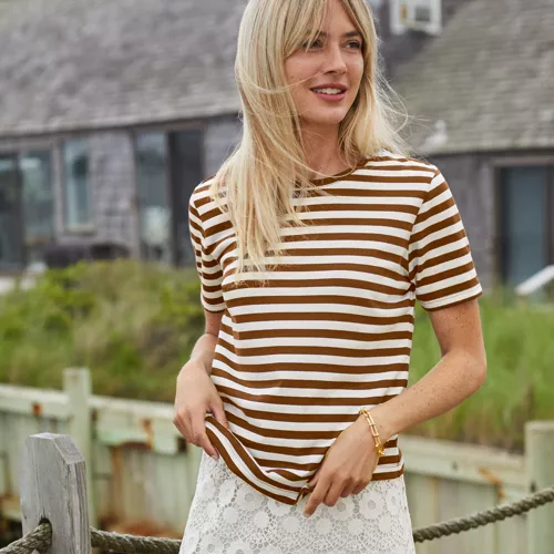 Supima Cotton Crewneck T-Shirt, alternative image