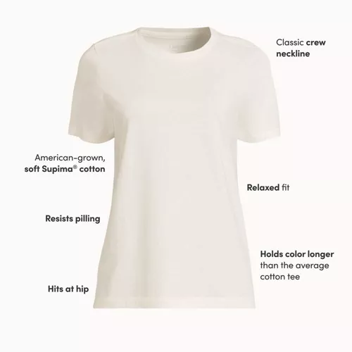 Supima Cotton Crewneck T-Shirt, alternative image