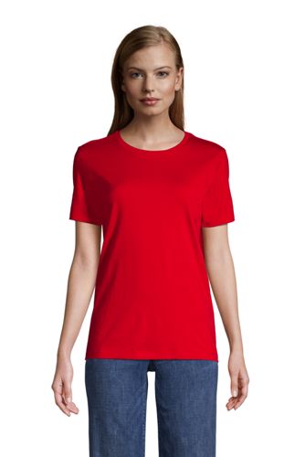 Le T-Shirt Supima à Manches Courtes, Femme Stature Standard image number 5