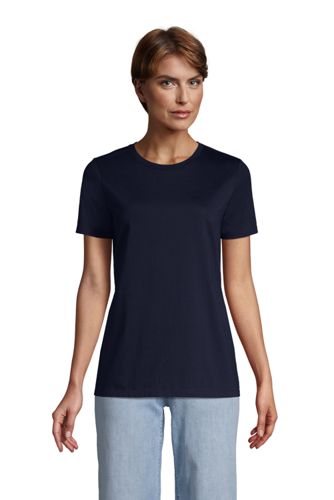 Le T-Shirt Supima à Manches Courtes, Femme Stature Standard image number 6
