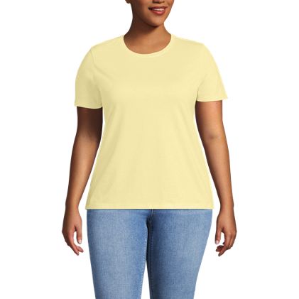 Women's Plus Size Relaxed Supima Cotton Crew Neck T-Shirt - image 1