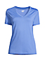 Le T-Shirt Coton Supima Col en V Manches Courtes, Femme Stature Standard