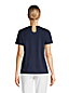 Supima Kurzarm-Shirt mit V-Ausschnitt für Damen