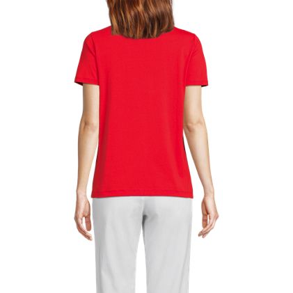 Women's Relaxed Supima Cotton V-Neck T-Shirt - image 2