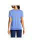 Le T-Shirt Coton Supima Col en V Manches Courtes, Femme Stature Standard