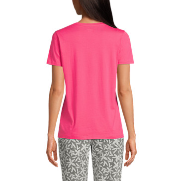 Supima Kurzarm-Shirt mit V-Ausschnitt für Damen image number 1
