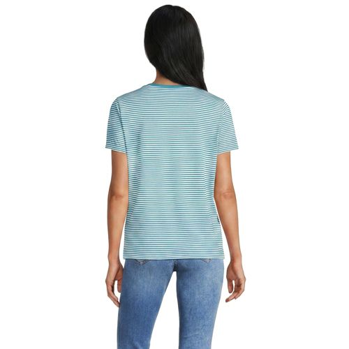 Bright Aqua Micro Stripe