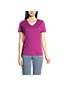 Le T-Shirt Coton Supima Col en V Manches Courtes, Femme Stature Standard image number 0