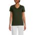 Women's Petite Relaxed Supima Cotton V-Neck T-Shirt, Front