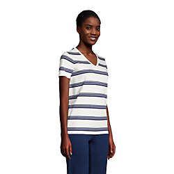 Women's Relaxed Supima Cotton Short Sleeve V-Neck T-Shirt, alternative image