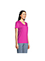 Le T-Shirt Coton Supima Col en V Manches Courtes, Femme Stature Standard image number 2