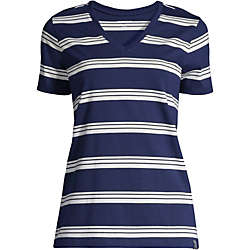 Women's Relaxed Supima Cotton Short Sleeve V-Neck T-Shirt, Front
