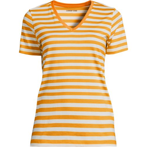 Women's Relaxed Supima Cotton V-Neck T-Shirt, Front