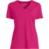 Petite Supima Cotton V-Neck T-Shirt, Front