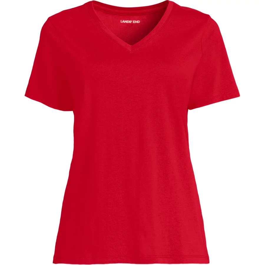 Supima Cotton V Neck T Shirt view 1