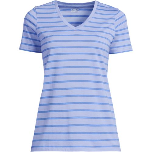 Women's Plus Size Relaxed Supima Cotton V-Neck T-Shirt