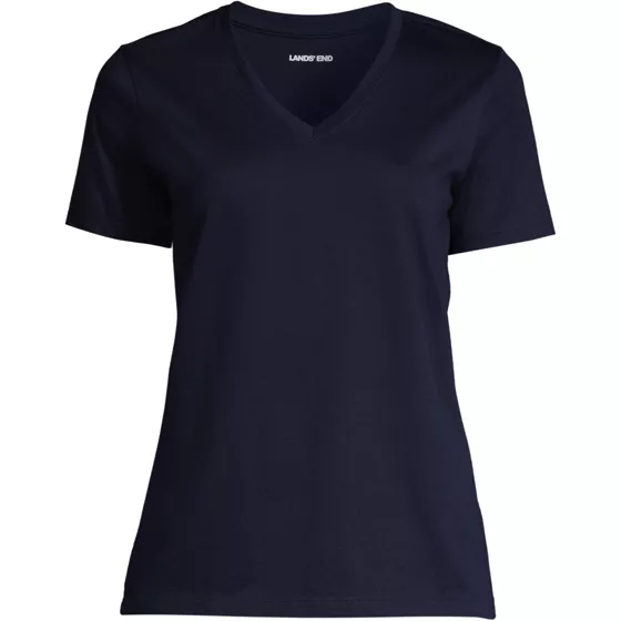 School Uniform Women's Supima Cotton V-neck T-Shirt - primary