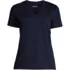 Petite Supima Cotton V-Neck T-Shirt, Front