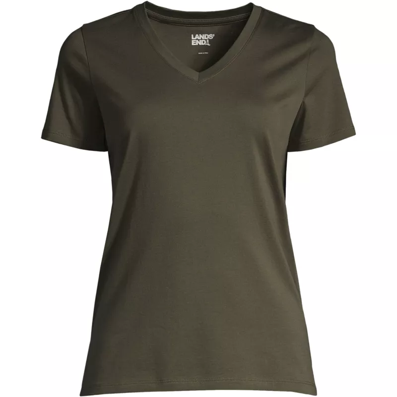 Supima Cotton V-neck T-Shirt, Front