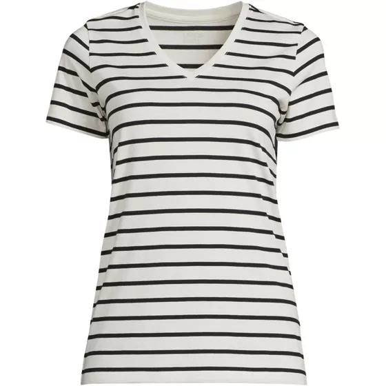 Petite Supima Cotton V-neck T-Shirt - primary