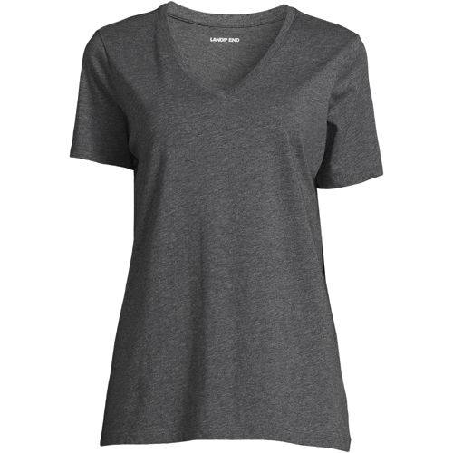 Women's Relaxed Supima Cotton Short Sleeve V-Neck T-Shirt