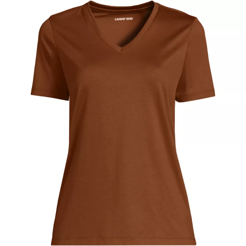 Supima Cotton V-neck T-Shirt, Front