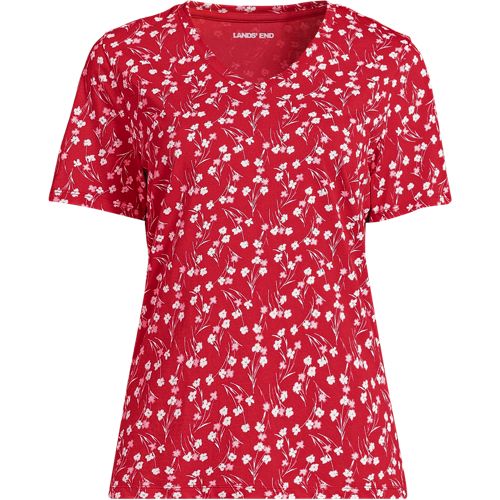 Compass Red Wispy Floral