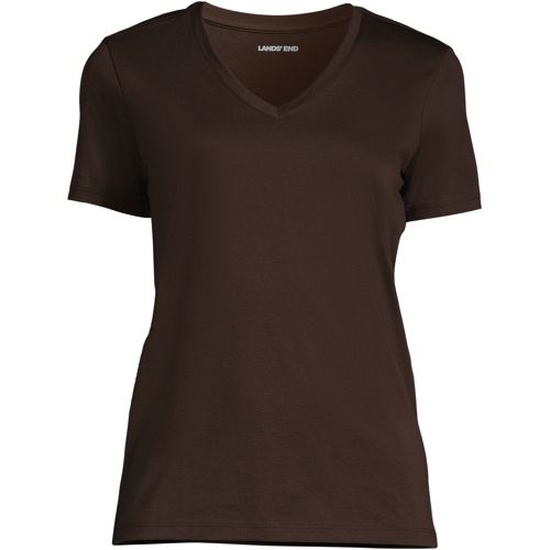 Women's Relaxed Supima Cotton Short Sleeve V-Neck T-Shirt