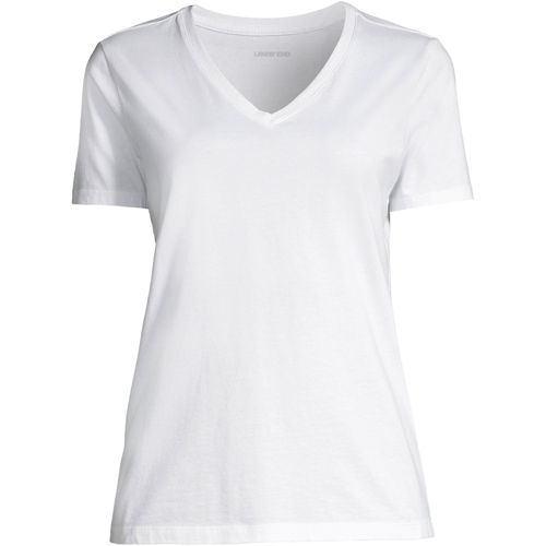 Women's Relaxed Supima Cotton Short Sleeve V-Neck T-Shirt