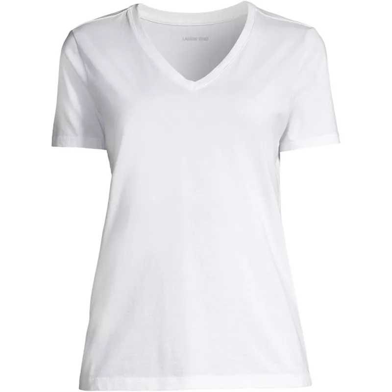 School Uniform Supima Cotton V-neck T-Shirt, Front