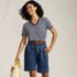 Women's Relaxed Supima Cotton V-Neck T-Shirt, alternative image