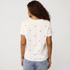 Women's Petite Relaxed Supima Cotton V-Neck T-Shirt, Back