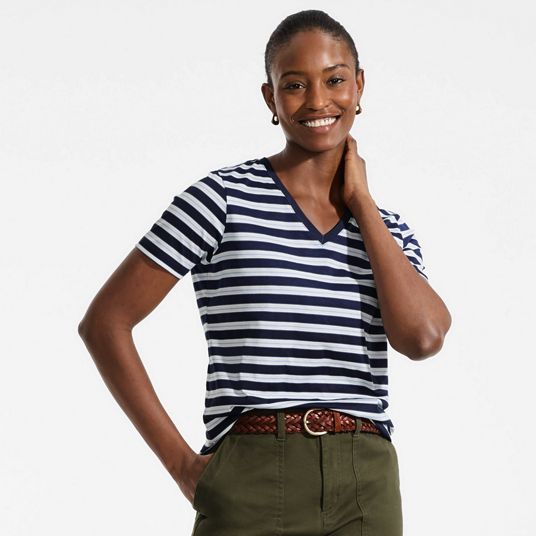 Women's Plus Size Supima Cotton Tops | Lands' End