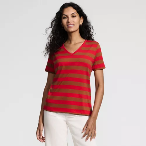 Supima Cotton V-neck T-Shirt, alternative image