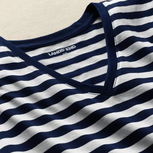 Supima Cotton V-Neck T-Shirt, alternative image