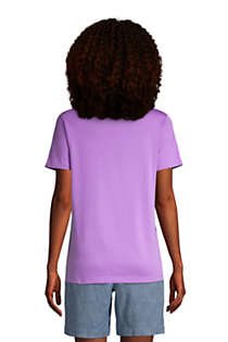 Women's Relaxed Supima Cotton Short Sleeve V-Neck T-Shirt, Back