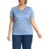 Women's Plus Size Relaxed Supima Cotton V-Neck T-Shirt, Front