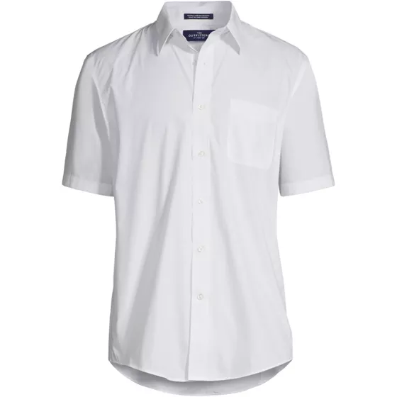 School Uniform Men's Short Sleeve Broadcloth Shirt - primary