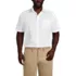 School Uniform Men's Big Short Sleeve Straight Collar Broadcloth Shirt, Front