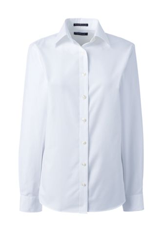womens dressy white button down shirt