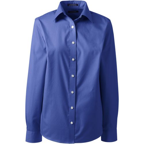 Ydkzymd Womens Button Down Shirt Textured Ribbed Long Sleeve Tops Business  Casual Lapel Collar Blouses Button Down Dress Trendy Shirts Royal Blue M 