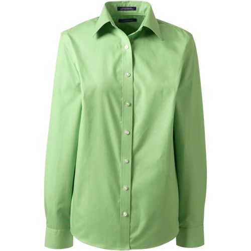 Ydkzymd Womens Button Down Shirt Long Sleeve Business Ribbed Blouses Lapel  Collar Dress Button Down Shirts Textured Trendy Casual Tops Light Green L