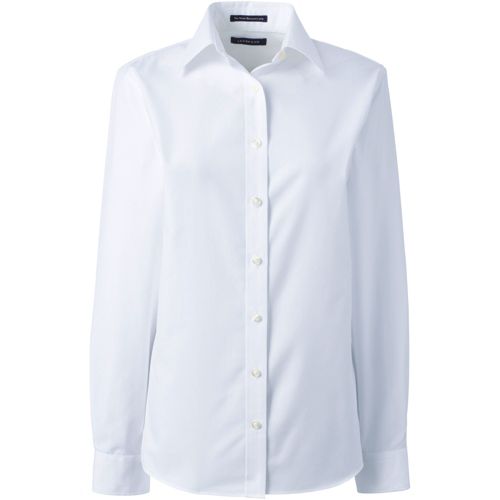 Women's Wrinkle Free No Iron Button Front Shirt