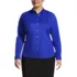Women's Plus Size Long Sleeve No Iron Broadcloth Shirt, Front