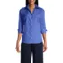 Women's Petite 3/4 Sleeve No Iron Broadcloth Shirt, Front